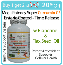 20% Off on Mega Potency Enteric Coated Curcumin 